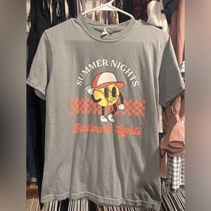 Softball tee “summer nights ballpark lights” Small